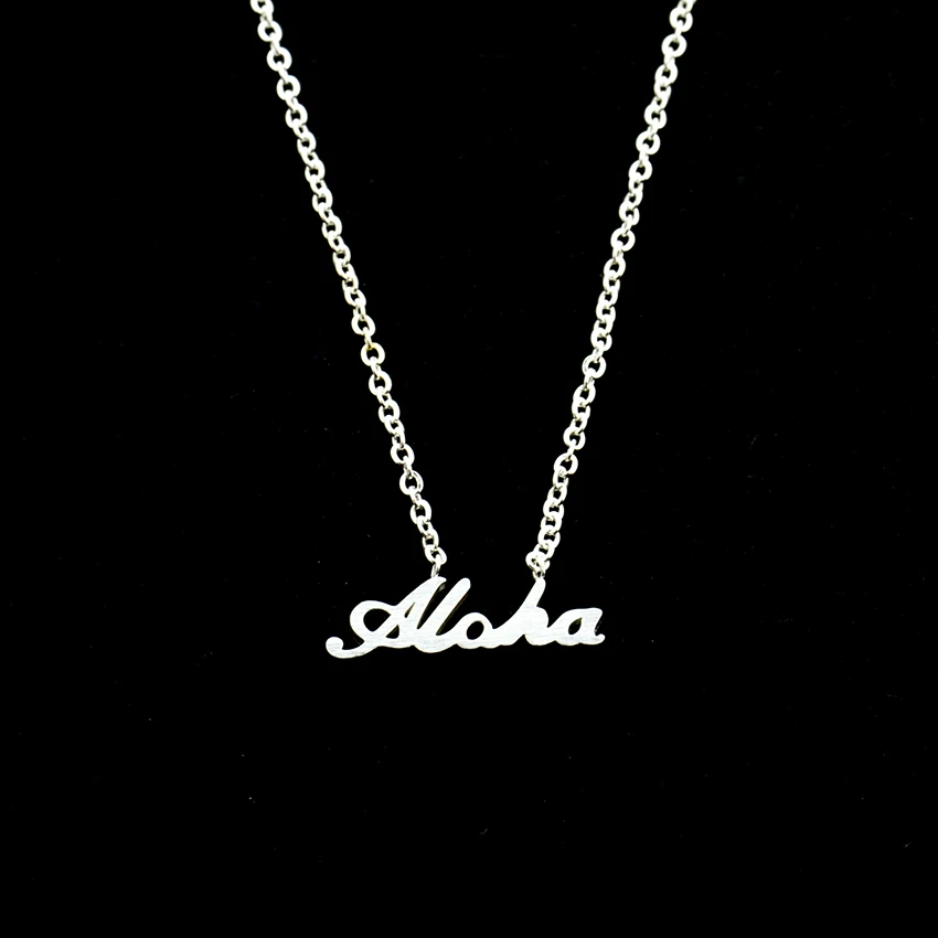 Великолепная сказка Aloha Цепочки и ожерелья любовное письмо кулон Colar Темперамент