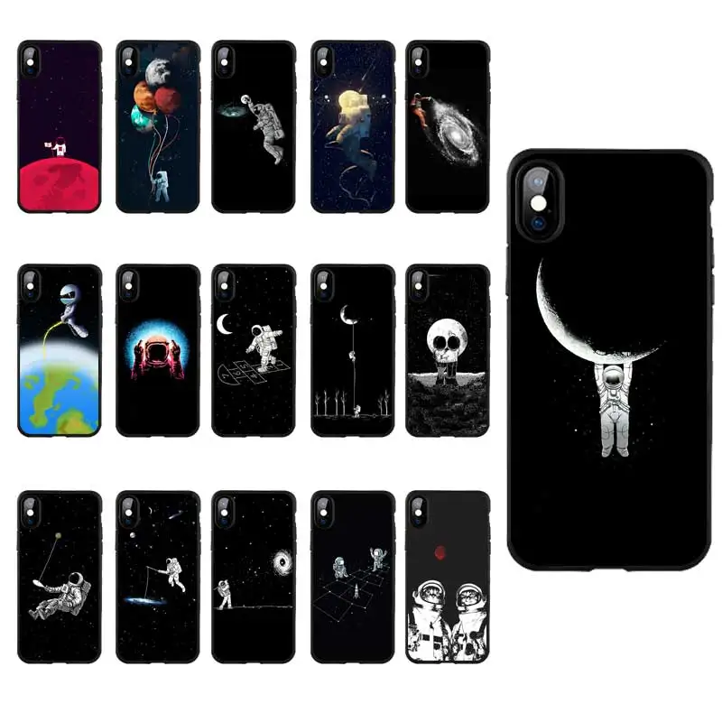 DREAMFOX M322 космонавт космический черный Мягкий ТПУ силиконовый чехол для Apple iPhone 11 Pro