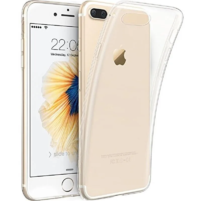 Прозрачный мягкий чехол для iPhone 7 6s 6 Plus 5 5S SE 5c 4 4S гелевый ТПУ силиконовый ультра