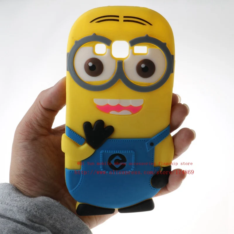 3D Миньоны Телефон Мягкий силиконовый чехол для Samsung Galaxy Grand Prime VE g531 sm g531h g531f G530 g5308