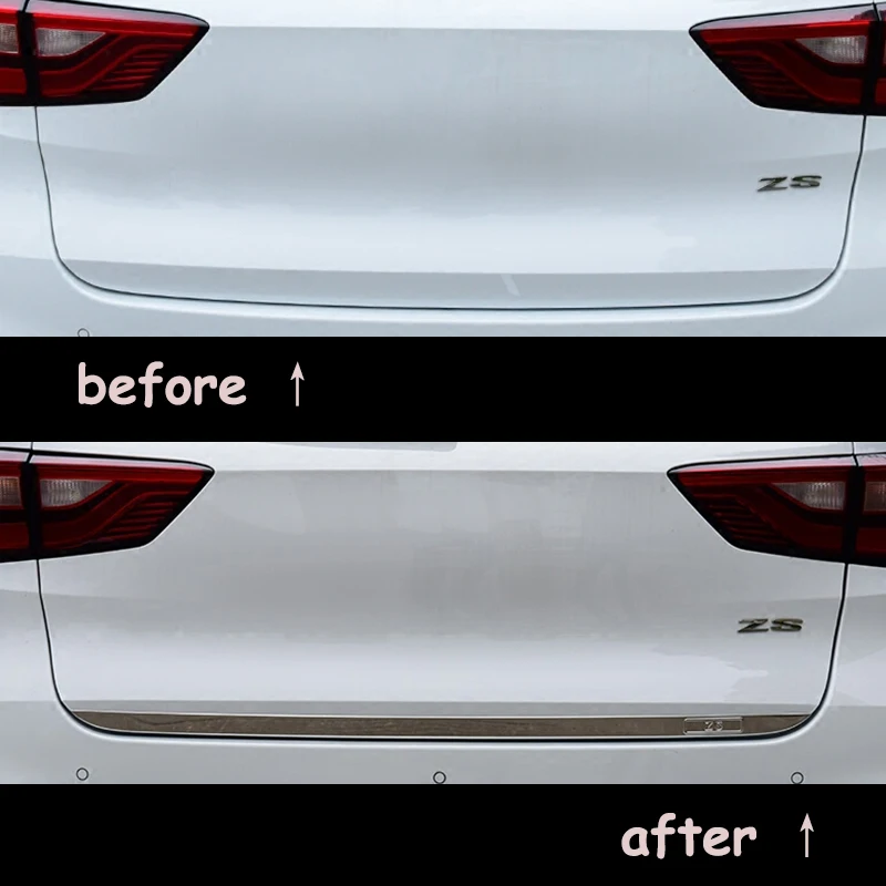 Наклейка на дверь из нержавеющей стали для MG ZS 2017 2018 2019 отделка задней двери