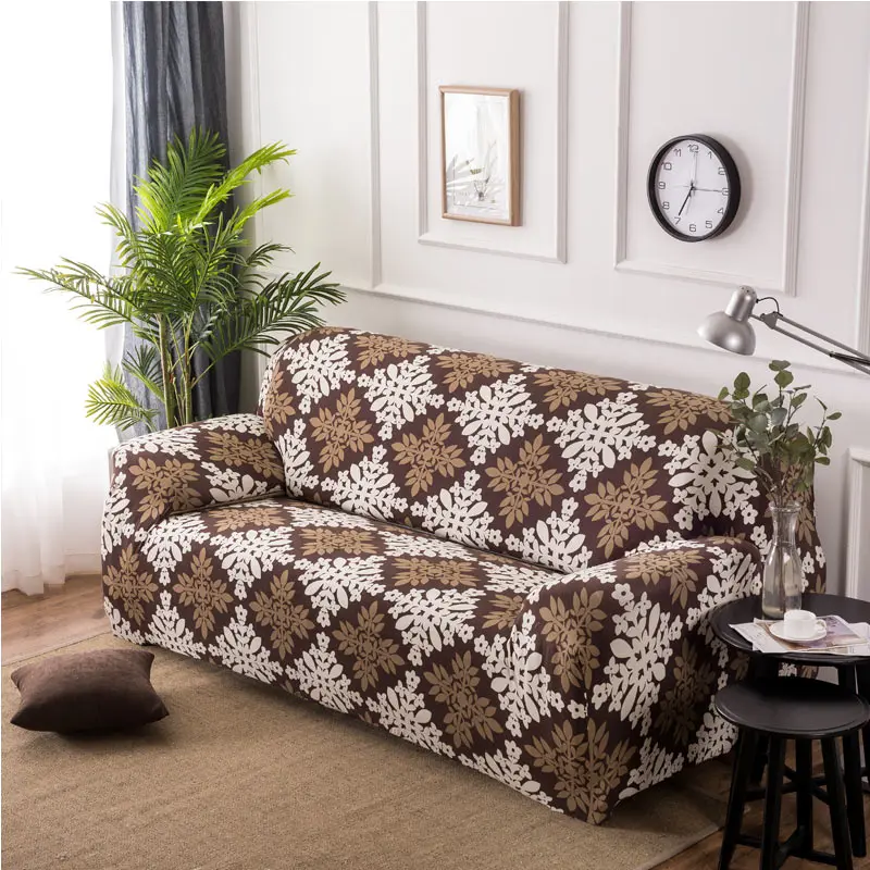 Чехол для дивана с геометрическим принтом эластичный чехол универсальный
