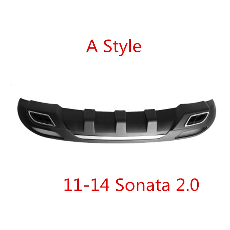 Для hyundai Sonata Body kit спойлер 2011-2013 для Sonata 8 ABS задний спойлер передний бампер диффузор защитные бамперы - Цвет: Белый