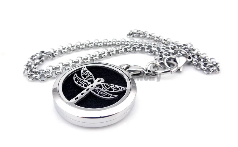 Серебристая Стрекоза (20-30 мм) ароматерапия/эфирные масла нержавеющая сталь Духи