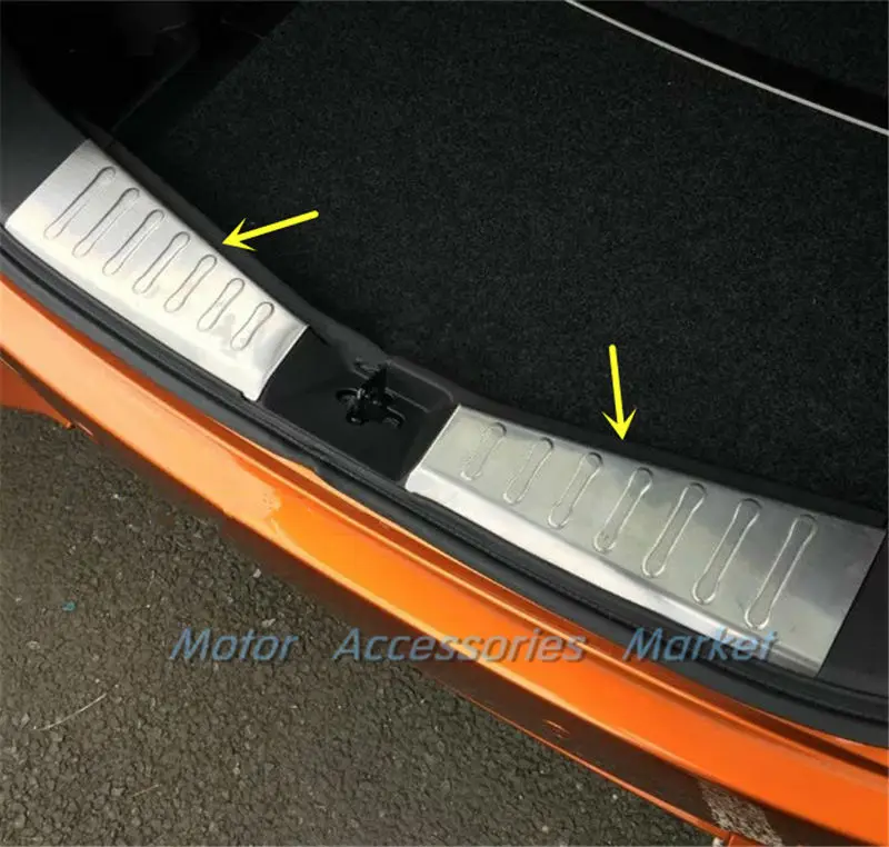 Новый хромированный протектор порога для задней двери багажника Nissan Versa Note