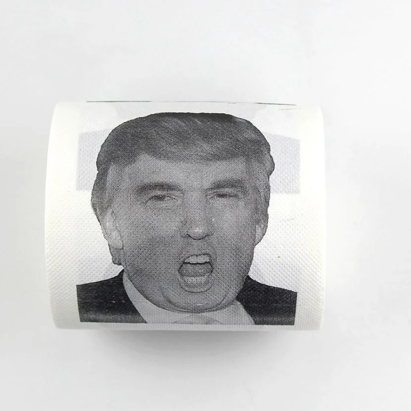 1 рулон туалетной бумаги Minch Дональд Трамп прикольная повязка на голову для