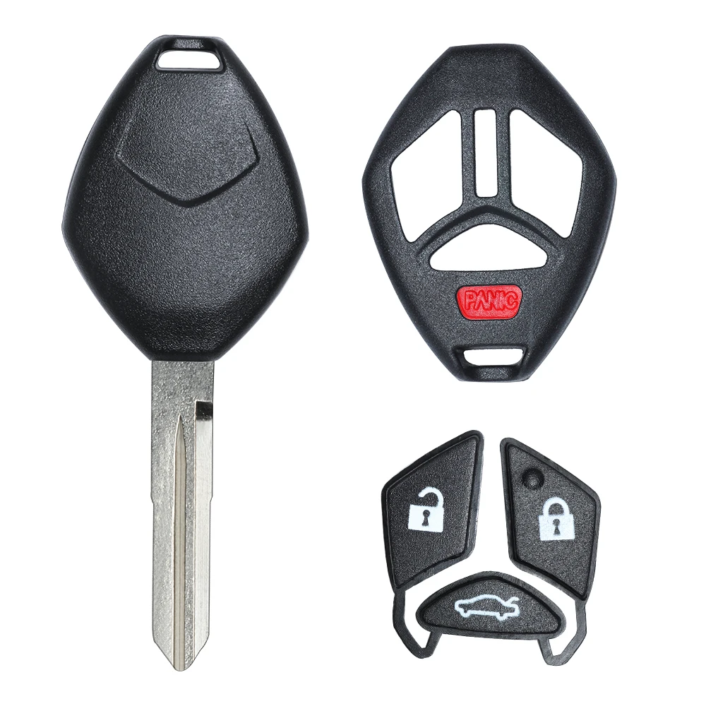 Keyecu БЕСКЛЮЧЕВОЙ дистанционный ключ корпус Fob 4 кнопки для Mitsubishi Eclipse 2006 2007 2008 автомобильный ключ оболочки чехол