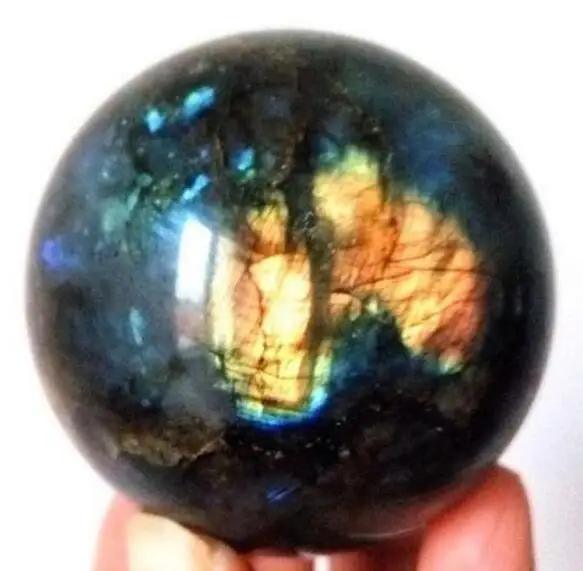 

new arrivals 100% natural labradorite quartz crystal ball healing for sale