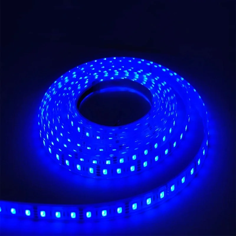 Blue 12 В постоянного тока, светодиодный светильник, лента RGB SMD5050, доступные для помещений, рождественские украшения, 5 м, светильник с вырезанной светодиодной лентой, светильник - Испускаемый цвет: Blue