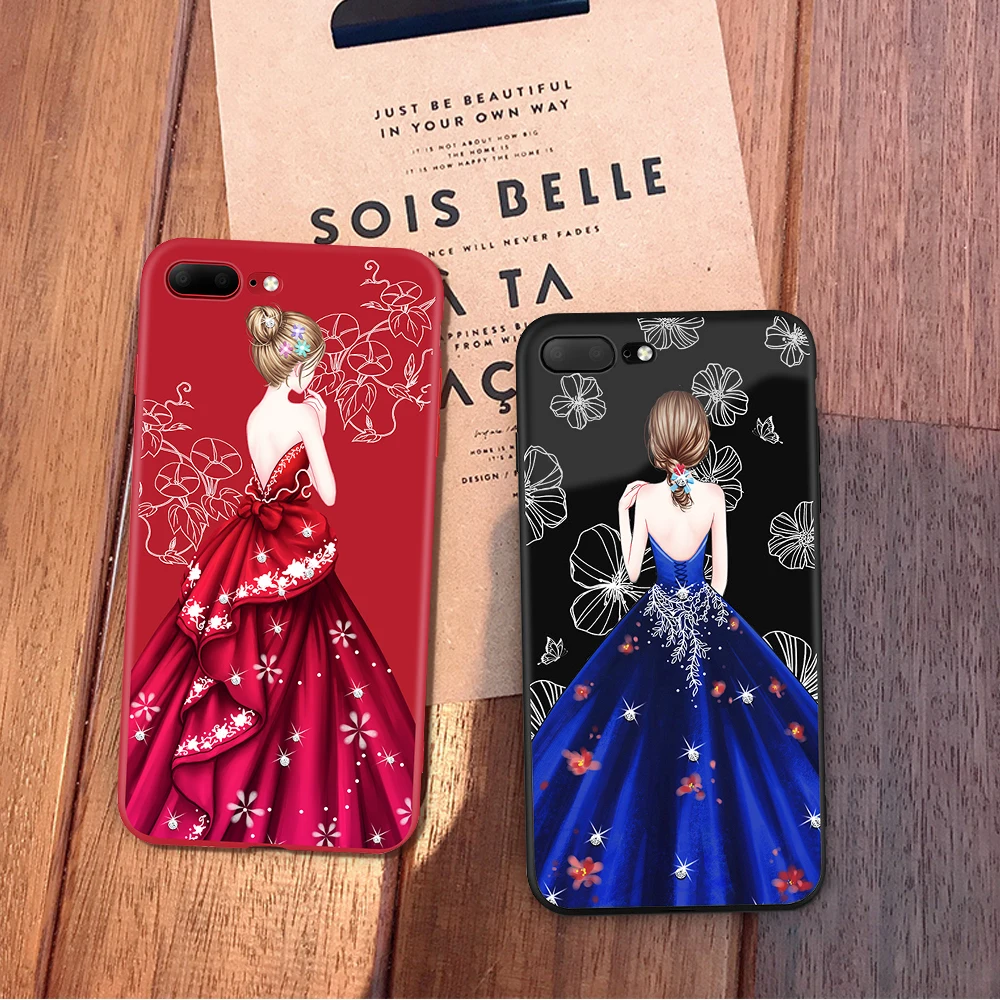 Мягкий ТПУ iPhone 8 Plus чехол для Роскошный узор задняя крышка 6 7 плюс 6s 5 5S SE Apple