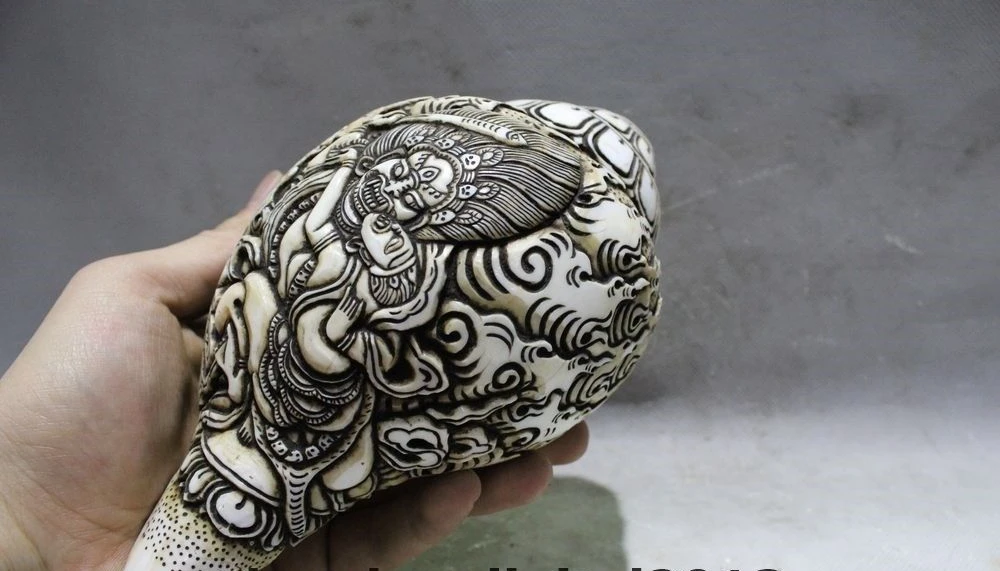 Старый тибетский буддистский храм ручная работа раковина Яб-яб статуя Будды | Дом