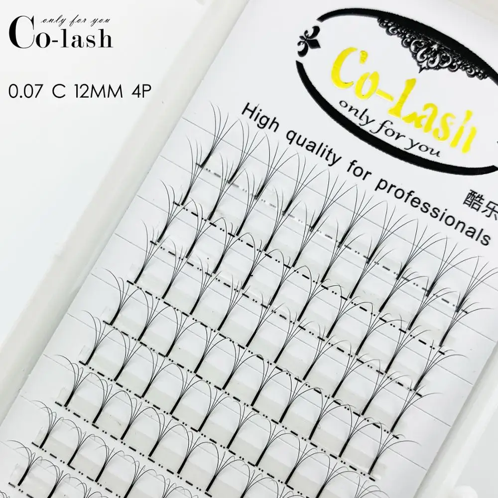 Colash 3D 4D 5D 6D русские объемное наращивание ресниц Длинные Стволовые предварительно сделанные вентиляторы ресниц Горячая индивидуальный ресниц расширения