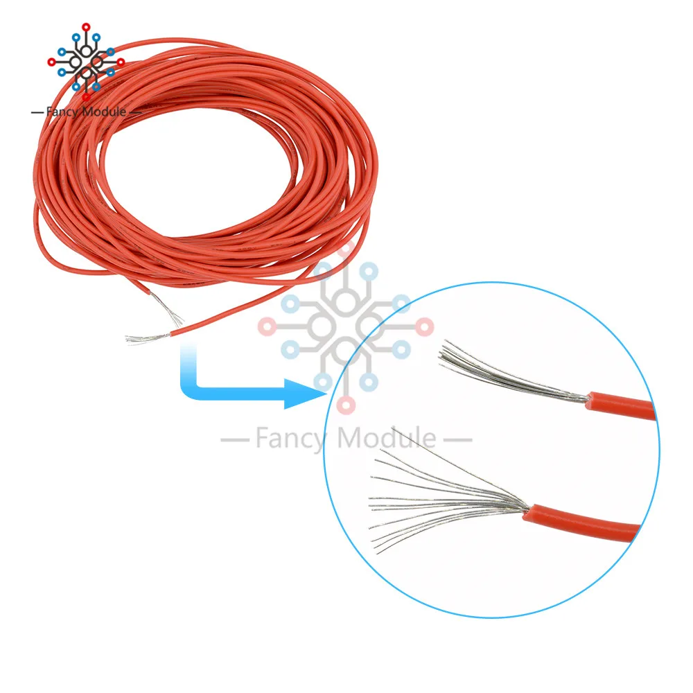 Красный желтый голубой черный гибкий яркий женский 24 10 м 300 в|cable 10m|cable wirecable stranding |