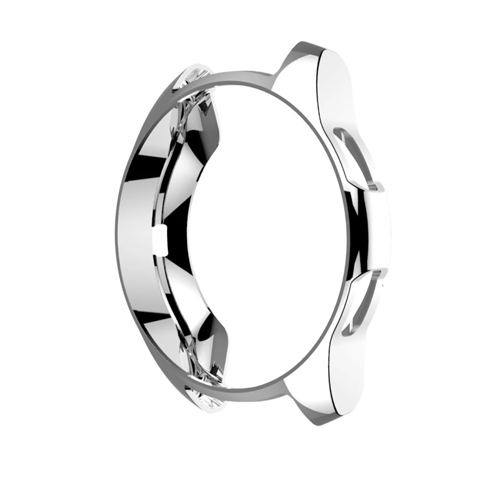 Silver 42mm Модный Цветной чехол с покрытием для часов samsung Galaxy Watch 42 мм 46 мм, защитный чехол, тонкий мягкий чехол из ТПУ с краями, бампер, аксессуары - Цвет ремешка: Silver 42mm