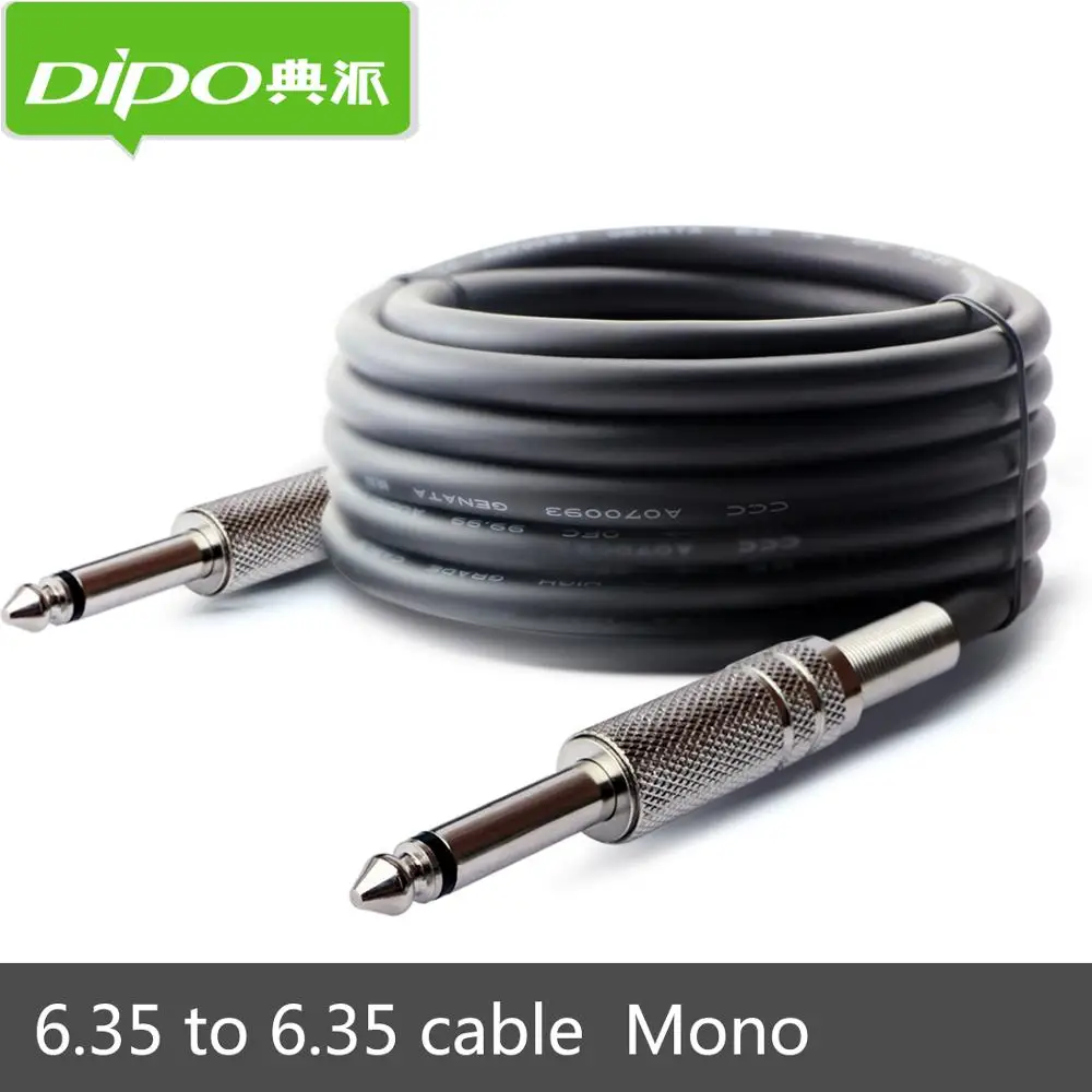 DIPO Mono от 6 35 до папа-папа для усилителя миксера аналоговый разъем аудио кабель |