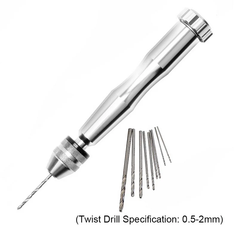 10pcs drills set 10 шт./компл. твист-ручная дрель серебристого цвета Цвет 1,3-3,4 мм ручной работы Файлы Инструменты из алюминиевого сплава для резное дерево покраской или ювелирные изделия аксессуары - Цвет: 10pcs drills set