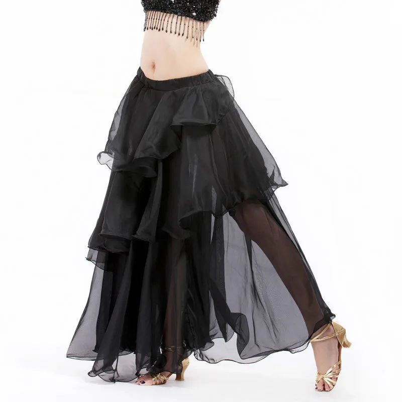 

Belly dance Layered Skirt Iindian Dance Cake Skirt Clothes Bellydance Skirt 1pc Skirt 12 Color