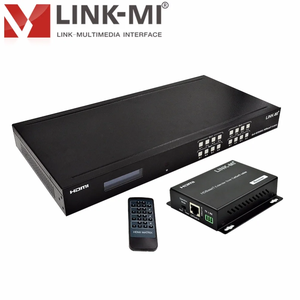 LINK-MI LM-MX07 HDMI 2 0 и HDCP 70M 4X4 HDBaseT матрица 4k 2k @ 60Hz 4 in out | Электроника