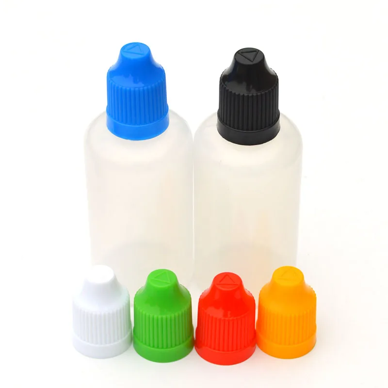 1pcs 50ml Soft PE Plastic Dropper Bottle Empty E Liquid Squeeze Container with Childproof Cap Needle Vial | Дом и сад