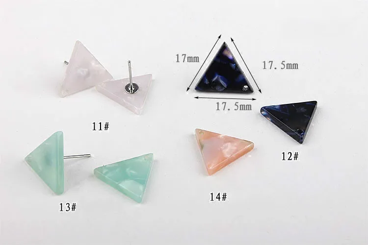 Свежий сладкий уксусная кислота геометрический треугольный кулон ручная работа