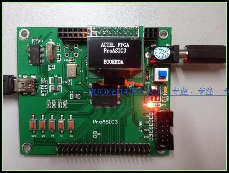 ProASIC A3P060 с серийным портом FPGA минимальная системная плата разработки