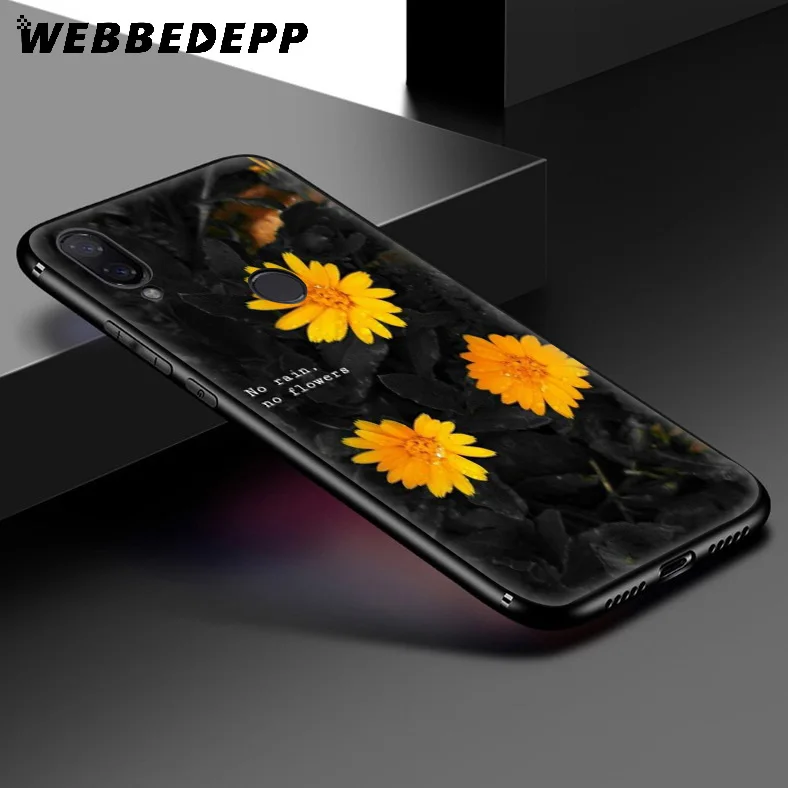 WEBBEDEPP Aesthetics Yellow Pattern Soft Case for Xiaomi Redmi K20 7A 4A 4X 5 5A 6 6A S2 Note 8 4 7 Pro Plus Prime |