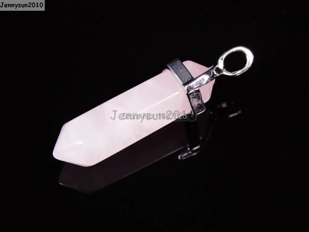 Натуральная роза Quart-z шестигранные драгоценные камни остроконечная целительная