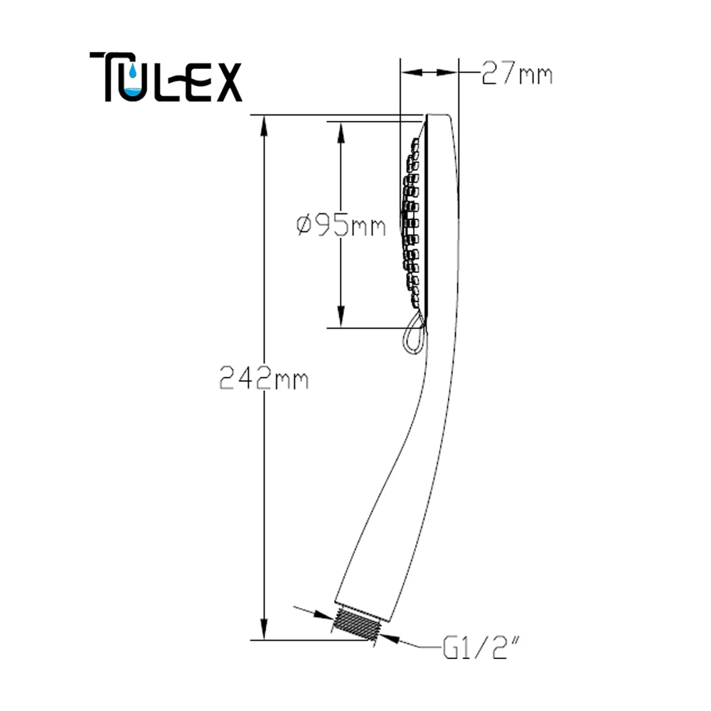 TULEX душевая головка ручной пластиковый распылитель для ванной экономии воды три функции для Форсунка для ванной Замена душа