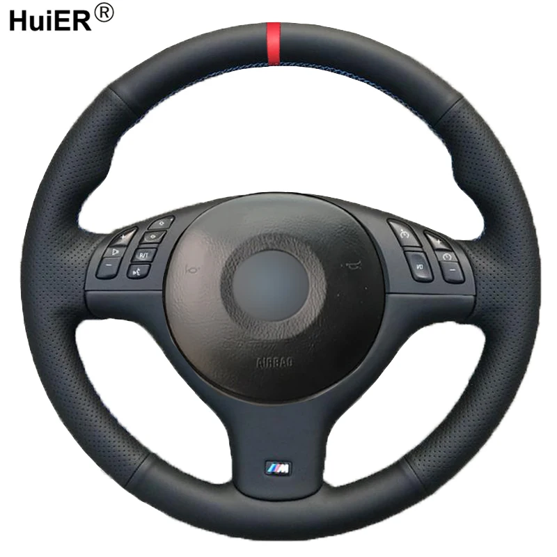Оплётка на Руль ручной швейной машине Обложка для BMW E46 E39 330i 540i 525i 530i 330Ci M3 2001 2002 2003