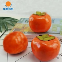 5pcs high imitation fake artificial persimmon fruitartificial plastic fake simulated persimmon fruit model