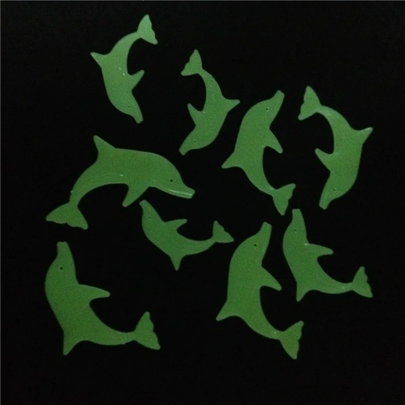 Светится в темноте 3D светящаяся наклейка для стены флуоресцентный Дельфин