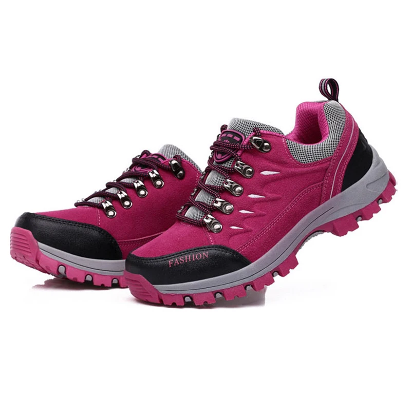 Wear-resistant non-slip outdoor 2018 male hiking shoes increased waterproof men women | Спорт и развлечения