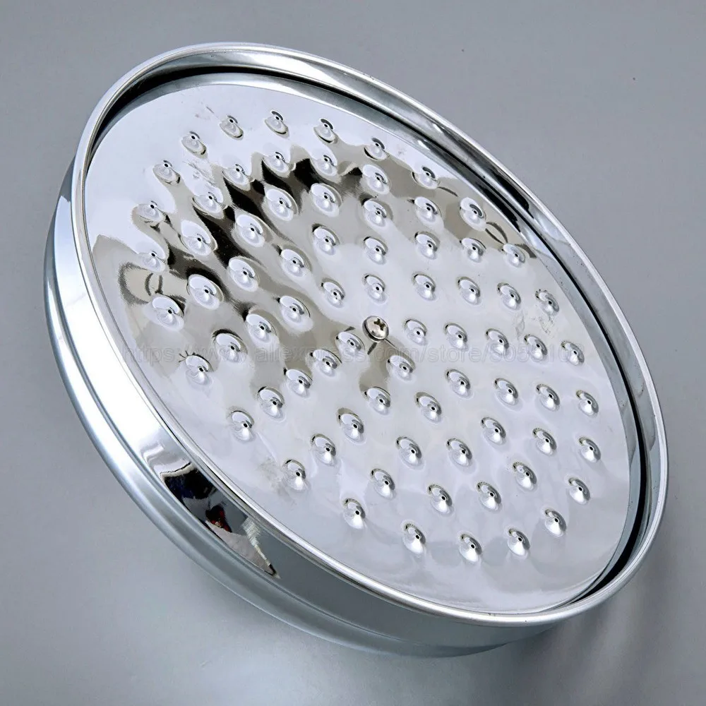 Новинка 8-дюймовая полированная хромированная круглая насадка для душа в ванную