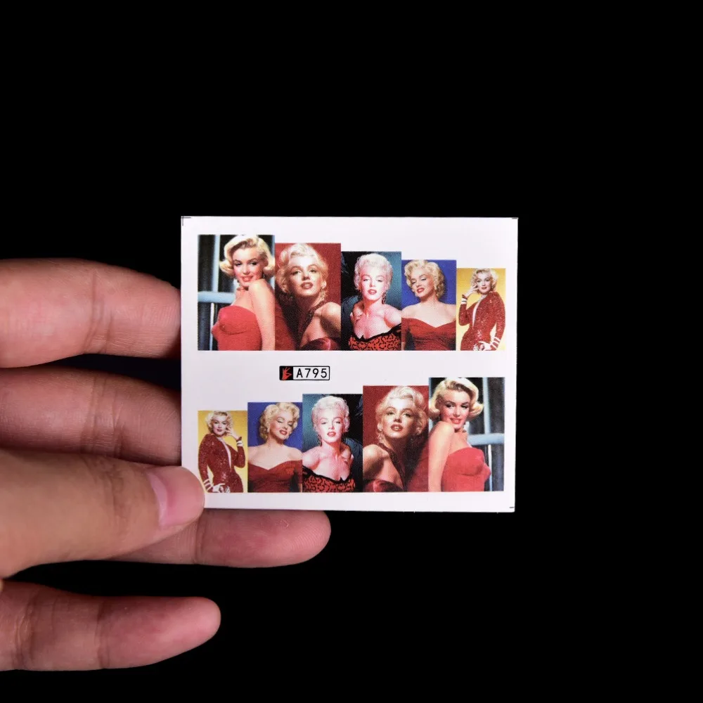 Новинка 2017 50 листов розничная продажа Смешанные Цветочные водные переводные