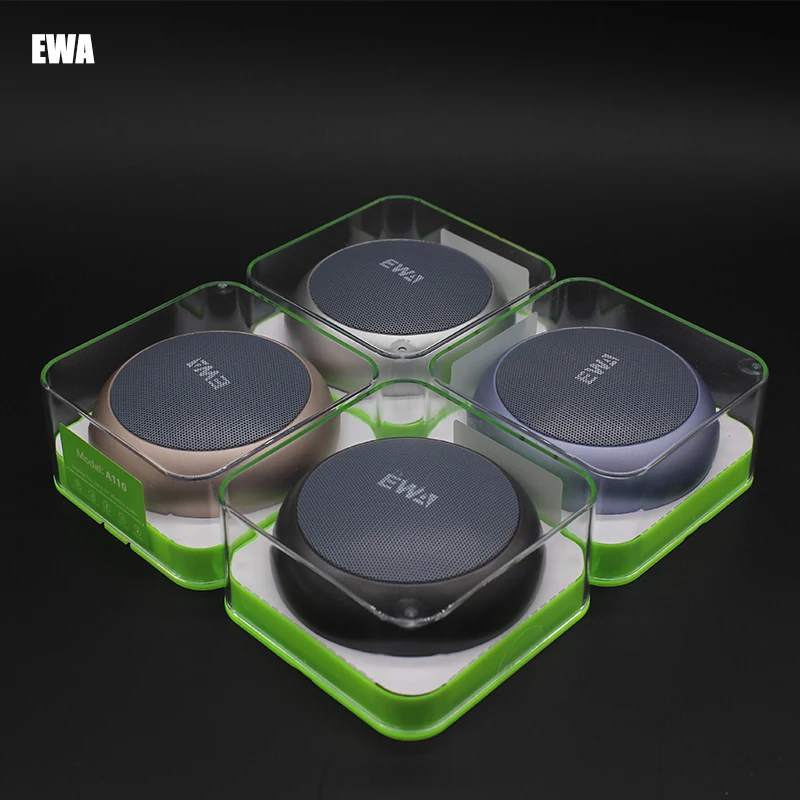 Makescc EWA A110 Bluetooth громкая связь мини динамик открытый портативный MP3 плеер круглый