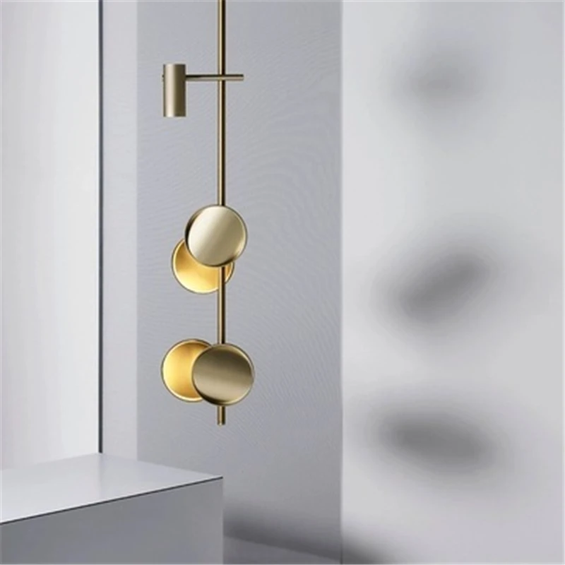 Nordic Designer Post-modern Dinner room Creative Hardware Restaurant Pendent light Art Villa Model Room Living pendent lamp | Лампы и