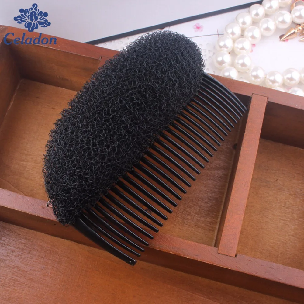 Хит продаж объемная расческа со вставками для волос черный коричневый стиль
