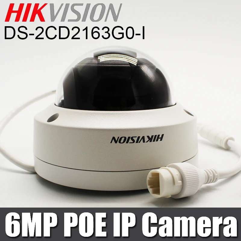Hikvision 6mp ip-камера DS-2CD2163G0-I заменить DS-2CD2185FWD-I poe H.265 IP67 камера безопасности IR30m неподвижный купол сетевая камера