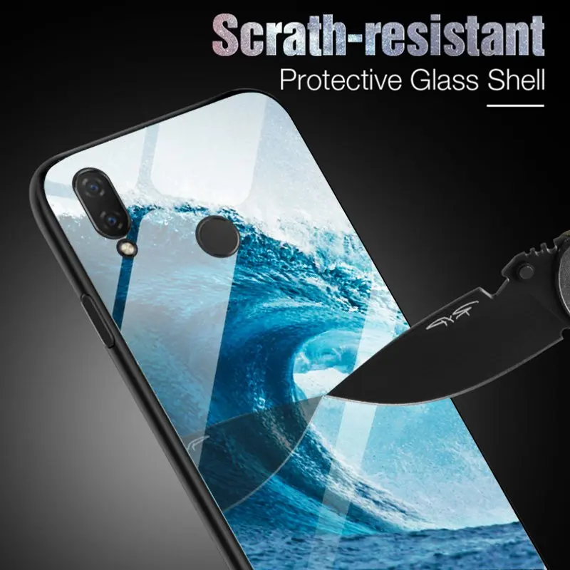 Чехол для телефона из закаленного стекла huawei Honor 8C 8 S задняя крышка 8X 8A крутой