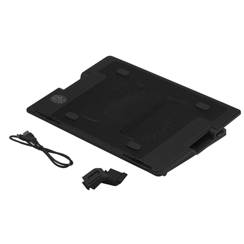 Laptop Cooler Accessories 6.5-45 Degree Adjustable 2 USB Cooling Pads Blue LED Notebook Stand Base For Computer PC | Компьютеры и офис