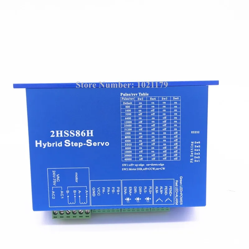 Серводвигатель NEMA34 2HSS86H + 86BH2118E-1000 шаговый мотор с закрытым циклом 8.5N. m Nema 86 Hybird