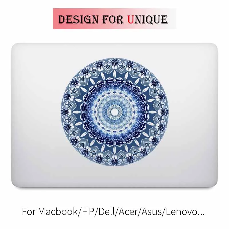 Celadon фарфоровая Мандала наклейка для ноутбука Apple Macbook Наклейка Pro Air retina 11 12 13 15