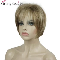 strongbeauty synthetic wig short straight wigs womens hair natural wig