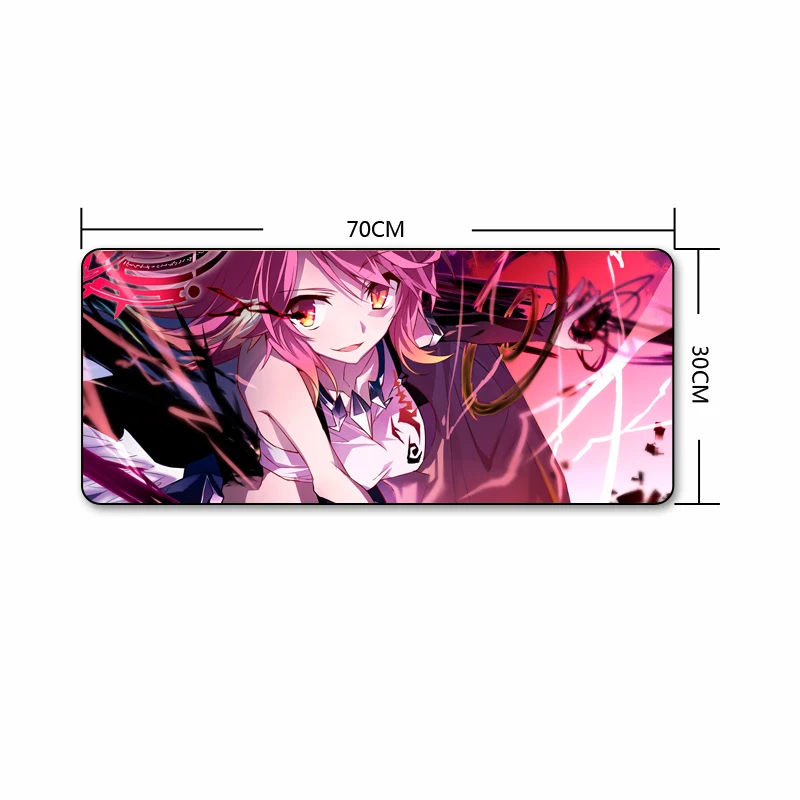 Большой коврик для мыши QQQRGB 70x30 см XL с японским аниме игровой симпатичный подарок