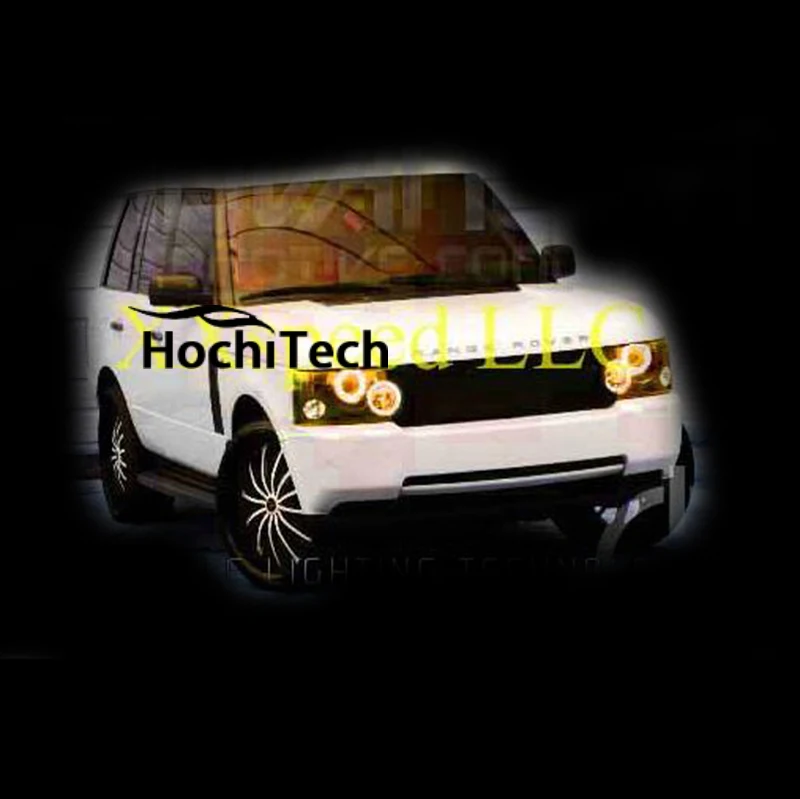 Для Ленд Ровер Range rover HSE 2003-2009 RGB светодиодный Фар Halo ангел демон глаза кольца |