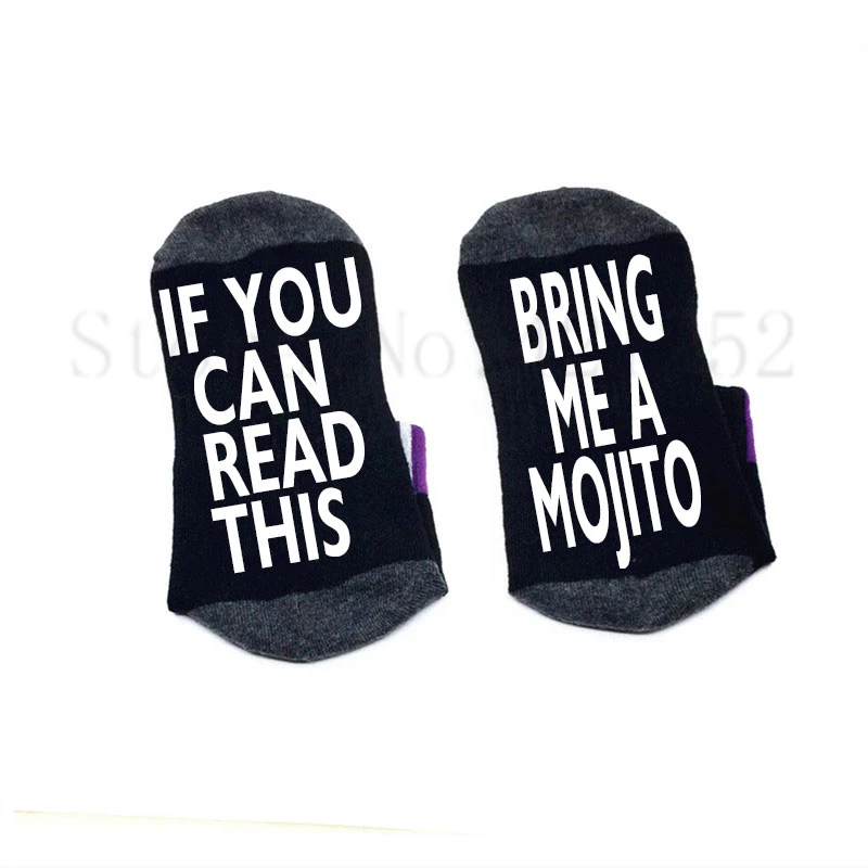 Носки If you can read this bring me a MOJITO хлопковые эластичные удобные носки унисекс новинка