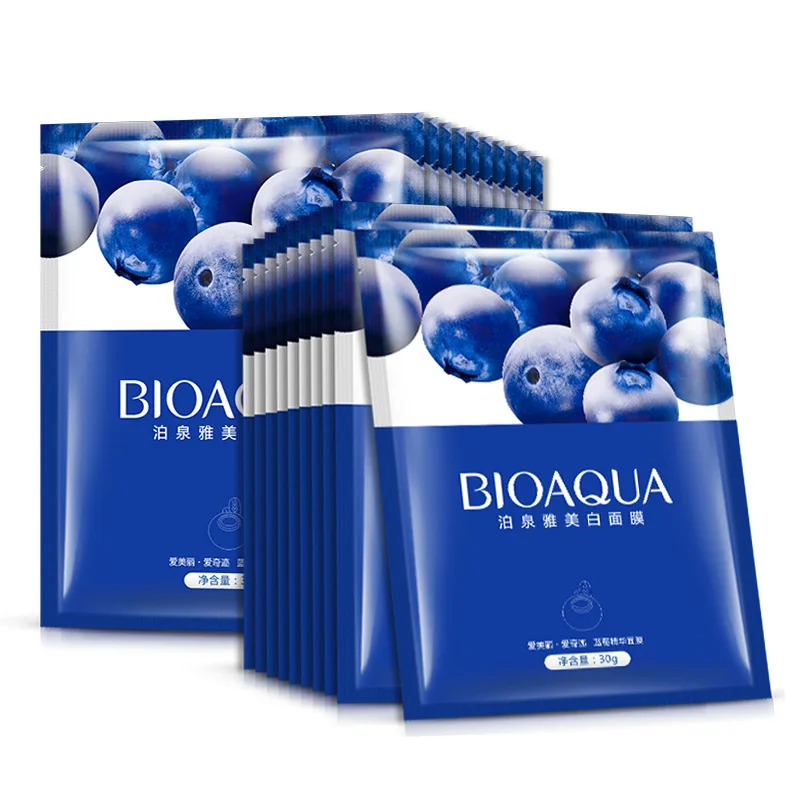 BIOAQUA 1 шт. экстракт для лица черники увлажняющая маска сужающая поры контроль