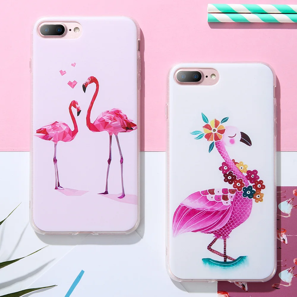 Чехол KISSCASE Girly с узором для Samsung galaxy a5 2017 Galaxy S7 Edge Note 9 8 S9 S8 Plus S6 фламинго чехлы Coque |