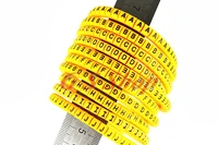 500pcslot ec 0 ec 1 ec 2 ec 3 1 5mm2 a j abcdefjhij english letter flexible print sleeve tube label network wire cable marker