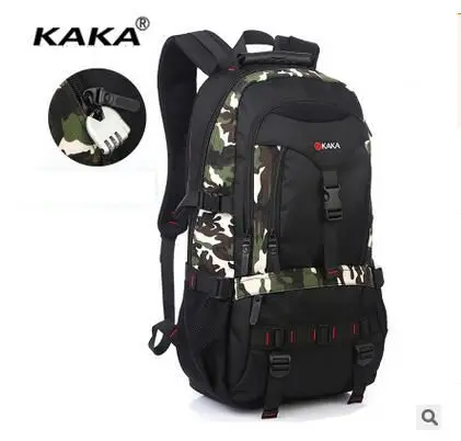 Рюкзак KAKA мужской вместительный из ткани Оксфорд для ноутбука|laptop travel bag|bag water